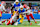 INGLEWOOD, CA - SEPTEMBER 29, 2024: Los Angeles Chargers quarterback Justin Herbert (10) is sacked by Kansas City Chiefs defensive tackle Chris Jones (95) and Kansas City Chiefs defensive end Felix Anudike-Uzomah (97) in the fourth quarter at the So-Fi Stadium on September 29, 2024 in Inglewood, California. (Gina Ferazzi / Los Angeles Times via Getty Images)