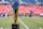 DALLAS, TEXAS - NOVEMBER 30: A detailed view of the College Football Playoff championship trophy is shown before the game between the Dallas Cowboys and the New York Giants at Gerald J. Ford Stadium on November 30, 2024 in Dallas, Texas. (Photo by Sam Hodde/Getty Images)