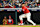 CLEVELAND, OHIO - OCTOBER 19: Andrés Giménez #0 of the Cleveland Guardians hits a double in the fifth inning against the New York Yankees during Game Five of the American League Championship Series at Progressive Field on October 19, 2024 in Cleveland, Ohio. (Photo by Jason Miller/Getty Images)