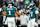 PHILADELPHIA, PENNSYLVANIA - DECEMBER 15: Jalen Hurts #1 of the Philadelphia Eagles greets A.J. Brown #11 of the Philadelphia Eagles on field prior to the game against the Pittsburgh Steelers at Lincoln Financial Field on December 15, 2024 in Philadelphia, Pennsylvania. (Photo by Mitchell Leff/Getty Images)