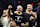 RIYADH, SAUDI ARABIA - DECEMBER 21: Oleksandr Usyk celebrates, with Wladimir Klitschko, after beating Tyson Fury at Kingdom Arena on December 21, 2024 in Riyadh, Saudi Arabia. (Photo by Mark Robinson/Getty Images).