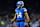 DETROIT, MI - DECEMBER 05: Amon-Ra St. Brown #14 of the Detroit Lions looks on from the field during an NFL football game against the Green Bay Packers at Ford Field on December 5, 2024 in Detroit, Michigan. (Photo by Cooper Neill/Getty Images)