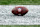 The NFL logo on a Wilson game ball prior to a Patriots vs Chargers match at Gillette Stadium.