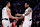 HOUSTON, TX - JANUARY 1: P.J Washington #25  and Dwight Powell #7 of the Dallas Mavericks high five during the game against the Houston Rockets  on January 1, 2025 at the Toyota Center in Houston, Texas. NOTE TO USER: User expressly acknowledges and agrees that, by downloading and or using this photograph, User is consenting to the terms and conditions of the Getty Images License Agreement. Mandatory Copyright Notice: Copyright 2025 NBAE (Photo by Kevin M.Cox/NBAE via Getty Images)