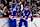 OTTAWA, CANADA - JANUARY 04: Gabe Perreault #34 of Team USA celebrates his goal with teammates James Hagens #12 and Ryan Leonard #9 in the first period against Team Czechia of the semifinal match during the 2025 IIHF World Junior Championship at Canadian Tire Centre on January 4, 2025 in Ottawa, Ontario, Canada. (Photo by Minas Panagiotakis/Getty Images)