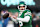 EAST RUTHERFORD, NEW JERSEY - JANUARY 05: Aaron Rodgers #8 of the New York Jets warms up before the game against the Miami Dolphins at MetLife Stadium on January 05, 2025 in East Rutherford, New Jersey. (Photo by Al Bello/Getty Images)