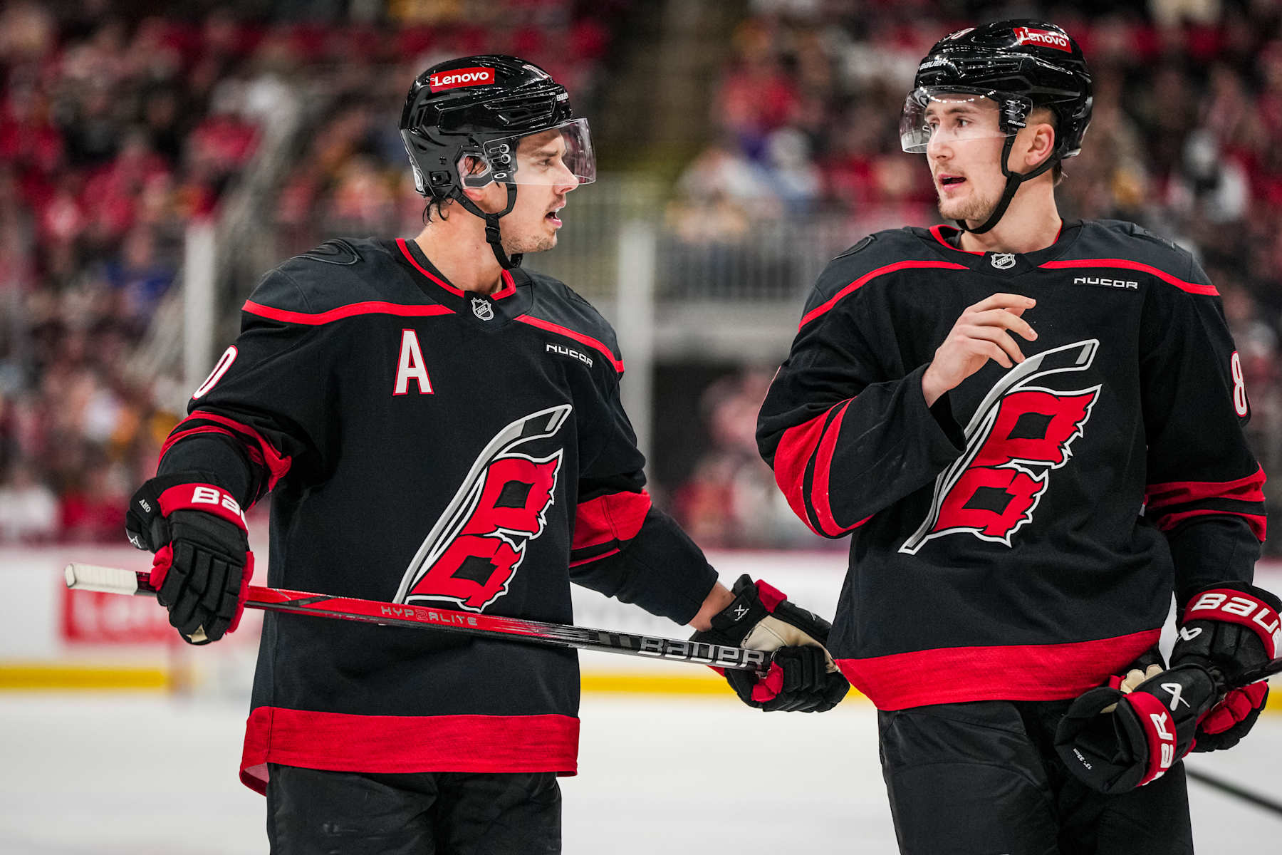 Sebastian Aho and Martin Necas.