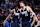 DALLAS, TEXAS - DECEMBER 03: Kyrie Irving #11 and Luka Doncic #77 of the Dallas Mavericks celebrate after scoring during the second half of an Emirates NBA Cup game against the Memphis Grizzlies at American Airlines Center on December 03, 2024 in Dallas, Texas. NOTE TO USER: User expressly acknowledges and agrees that, by downloading and/or using this photograph, user is consenting to the terms and conditions of the Getty Images License Agreement. (Photo by Sam Hodde/Getty Images)