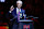 MIAMI, FLORIDA - JANUARY 19: Miami Heat president Pat Riley addresses the crowd during the Udonis Haslem jersey retirement ceremony at halftime of a game between the Atlanta Hawks and Miami Heat at Kaseya Center on January 19, 2024 in Miami, Florida. NOTE TO USER: User expressly acknowledges and agrees that, by downloading and or using this photograph, User is consenting to the terms and conditions of the Getty Images License Agreement. (Photo by Megan Briggs/Getty Images)