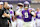 MINNEAPOLIS, MINNESOTA – AUGUST 10: Minnesota Vikings offensive coordinator Wes Phillips watches JJ McCarthy #9 of the Minnesota Vikings warm up before the preseason game against the Las Vegas Raiders at US Bank Stadium on August 10, 2024 in Minneapolis, Minnesota. JJ McCarthy's season was cut short due to a knee injury in the preseason game. (Photo by Adam Bettcher/Getty Images)