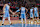 CLEVELAND, OH - JANUARY 12: Jarrett Allen #31 and Donovan Mitchell high five during the game against the Indiana Pacers on January 12, 2025 at Rocket Mortgage FieldHouse in Cleveland, Ohio. NOTE TO USER: User expressly acknowledges and agrees that, by downloading and/or using this Photograph, user is consenting to the terms and conditions of the Getty Images License Agreement. Mandatory Copyright Notice: Copyright 2025 NBAE (Photo by David Liam Kyle/NBAE via Getty Images)