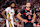 CHICAGO, ILLINOIS - NOVEMBER 09: Brandon Ingram #14 of the New Orleans Pelicans and Zach LaVine #8 of the Chicago Bulls look on during the first half at United Center on November 09, 2022 in Chicago, Illinois. NOTE TO USER: User expressly acknowledges and agrees that, by downloading and or using this photograph, User is consenting to the terms and conditions of the Getty Images License Agreement. (Photo by Michael Reaves/Getty Images)