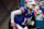 ORCHARD PARK, NEW YORK - JANUARY 12: Josh Allen #17 of the Buffalo Bills takes the field before the AFC Wild Card Playoff game against the Denver Broncos at Highmark Stadium on January 12, 2025 in Orchard Park, New York. (Photo by Elsa/Getty Images)