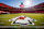 KANSAS CITY, MO - JANUARY 18: Center field logo prior to the game between the Kansas City Chiefs and the Houston Texans in the AFC Divisional Playoff on January 18, 2025, at GEHA Field at Arrowhead Stadium in Kansas City, MO. (Photo by William Purnell/Icon Sportswire via Getty Images)