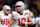ATLANTA, GEORGIA - JANUARY 20: Will Howard #18 of the Ohio State Buckeyes reacts after a touchdown during the third quarter against the Notre Dame Fighting Irish in the 2025 CFP National Championship at the Mercedes-Benz Stadium on January 20, 2025 in Atlanta, Georgia. (Photo by Todd Kirkland/Getty Images)