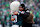 PHILADELPHIA, PENNSYLVANIA - JANUARY 26: Former quarterback Nick Foles hugs the Philadelphia Eagles mascot prior to the NFC Championship Game against the Washington Commanders at Lincoln Financial Field on January 26, 2025 in Philadelphia, Pennsylvania. (Photo by Mitchell Leff/Getty Images)