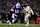 ORCHARD PARK, NEW YORK - JANUARY 19: Khalil Shakir #10 of the Buffalo Bills runs with the ball against Marlon Humphrey #44 of the Baltimore Ravens during an NFL Football game at Highmark Stadium on January 19, 2025 in Orchard Park, New York. (Photo by Michael Owens/Getty Images)