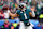 PHILADELPHIA, PENNSYLVANIA - JANUARY 26: Jalen Hurts #1 of the Philadelphia Eagles throws a pass against the Washington Commanders during the second quarter in the NFC Championship Game at Lincoln Financial Field on January 26, 2025 in Philadelphia, Pennsylvania. (Photo by Mitchell Leff/Getty Images)