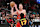 ATLANTA, GEORGIA - JANUARY 23: Jakob Poeltl #19 of the Toronto Raptors handles the ball during the game against the Atlanta Hawks on January 23, 2025 at State Farm Arena in Atlanta, Georgia. NOTE TO USER: User expressly acknowledges and agrees that, by downloading and or using this photograph, User is consenting to the terms and conditions of the Getty Images License Agreement. (Photo by Paras Griffin/Getty Images)