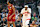 CLEVELAND, OHIO - JANUARY 09: Chris Boucher #25 of the Toronto Raptors celebrates after scoring during the first quarter against the Cleveland Cavaliers at Rocket Mortgage Fieldhouse on January 09, 2025 in Cleveland, Ohio. NOTE TO USER: User expressly acknowledges and agrees that, by downloading and or using this photograph, User is consenting to the terms and conditions of the Getty Images License Agreement. (Photo by Jason Miller/Getty Images)