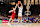 DURHAM, NORTH CAROLINA - JANUARY 27: Cooper Flagg #2 of the Duke Blue Devils attempts a three-point shot against Ben Middlebrooks #34 of the NC State Wolfpack during the game at Cameron Indoor Stadium on January 27, 2025 in Durham, North Carolina. (Photo by Grant Halverson/Getty Images)