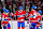 MONTREAL, CANADA - DECEMBER 17: Patrik Laine #92 of the Montreal Canadiens celebrates his 2nd goal of the game with teammates Lane Hutson #48, Juraj Slafkovsky #20 and Cole Caufield #13 during the second period against the Buffalo Sabres at the Bell Centre on December 17, 2024 in Montreal, Quebec, Canada. (Photo by Minas Panagiotakis/Getty Images)