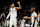 SAN ANTONIO, TX - JANUARY 31: Victor Wembanyama #1 of the San Antonio Spurs celebrates with Chris Paul #3 after scoring a three point basket against the Milwaukee Bucks in the second half at Frost Bank Center on January 31, 2025 in San Antonio, Texas. NOTE TO USER: User expressly acknowledges and agrees that, by downloading and or using this photograph, User is consenting to terms and conditions of the Getty Images License Agreement. (Photo by Ronald Cortes/Getty Images)