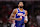 CHICAGO, ILLINOIS - JANUARY 25: Paul George #8 of the Philadelphia 76ers looks on against the Chicago Bulls during the first half at the United Center on January 25, 2025 in Chicago, Illinois. NOTE TO USER: User expressly acknowledges and agrees that, by downloading and or using this photograph, User is consenting to the terms and conditions of the Getty Images License Agreement. (Photo by Michael Reaves/Getty Images)