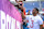 ORLANDO, FLORIDA - FEBRUARY 02: Russell Wilson of the Pittsburgh Steelers signs autographs prior to the NFL Pro Bowl Games at Camping World Stadium on February 02, 2025 in Orlando, Florida. (Photo by Mike Ehrmann/Getty Images)