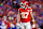 KANSAS CITY, MISSOURI - JANUARY 26: Tight end Travis Kelce #87 of the Kansas City Chiefs stands on the field during the first half of the AFC Championship game against the Buffalo Bills, at GEHA Field at Arrowhead Stadium on January 26, 2025 in Kansas City, Missouri. (Photo by Brooke Sutton/Getty Images)