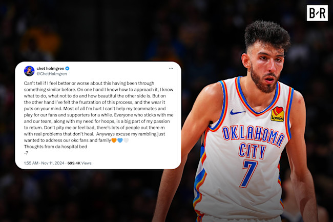 Thunder's Chet Holmgren Out 8-10 Weeks with Pelvic Fracture Injury After Hard Fall