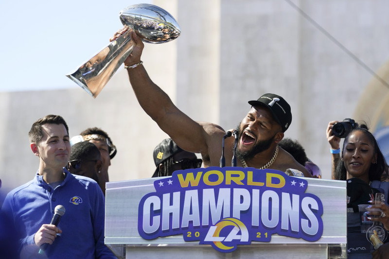 Aaron Donald Says He'll Play in 2022 If Rams Re-Sign Odell Beckham Jr., Von  Miller, News, Scores, Highlights, Stats, and Rumors