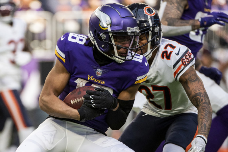 NFL 2020: Justin Jefferson vs Kirk Cousins, Hot mic, swearing, Minnesota  Vikings vs Chicago Bears, video