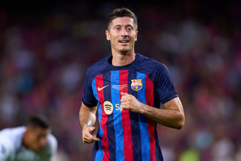 Barcelona, Spain. 08th Aug, 2023. Robert Lewandowski of FC