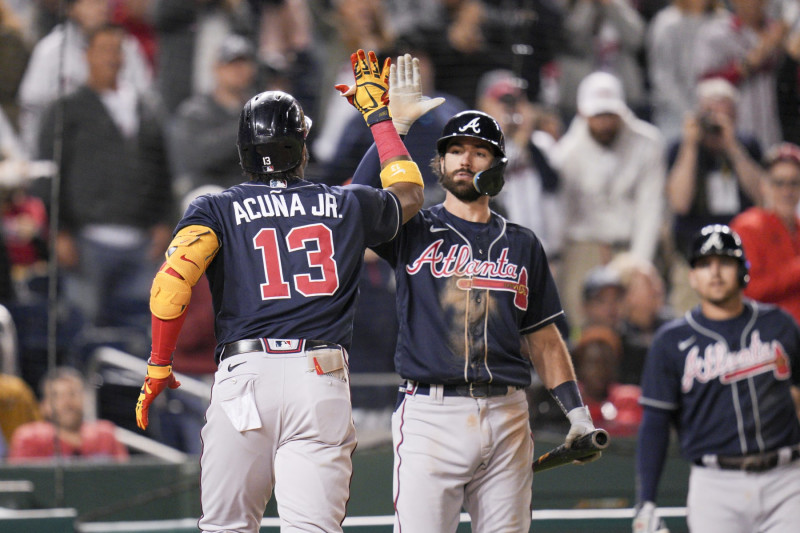 MLB on X: The @Braves complete the comeback to take Game 2