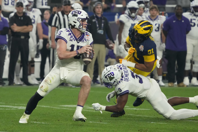 2023 National Championship Game #15 Max Duggan TCU Football Jersey