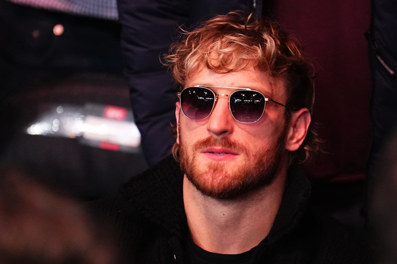 NEW YORK, NEW YORK - NOVEMBER 11: Logan Paul is seen in attendance during the UFC 295 event at Madison Square Garden on November 11, 2023 in New York City. (Photo by Chris Unger/Zuffa LLC via Getty Images)