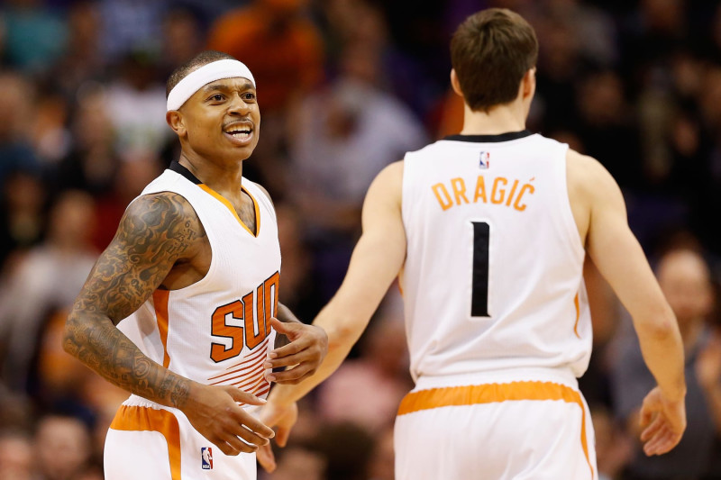 Isaiah Thomas and Goran Dragic