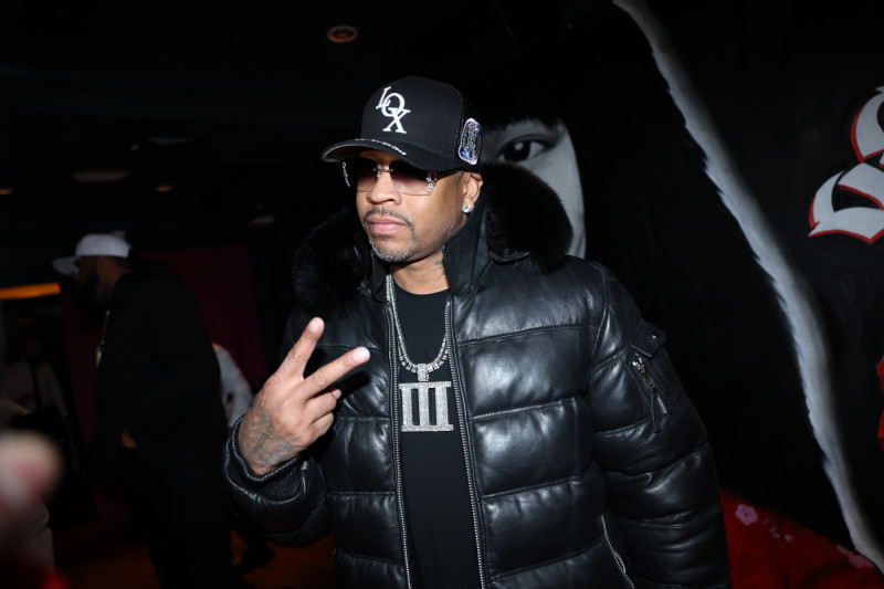 NEW YORK, NEW YORK - DECEMBER 06: Allen Iverson attends A Boogie wit da Hoodie's Private Birthday Celebration  on December 06, 2023 in New York City. (Photo by Johnny Nunez/WireImage)