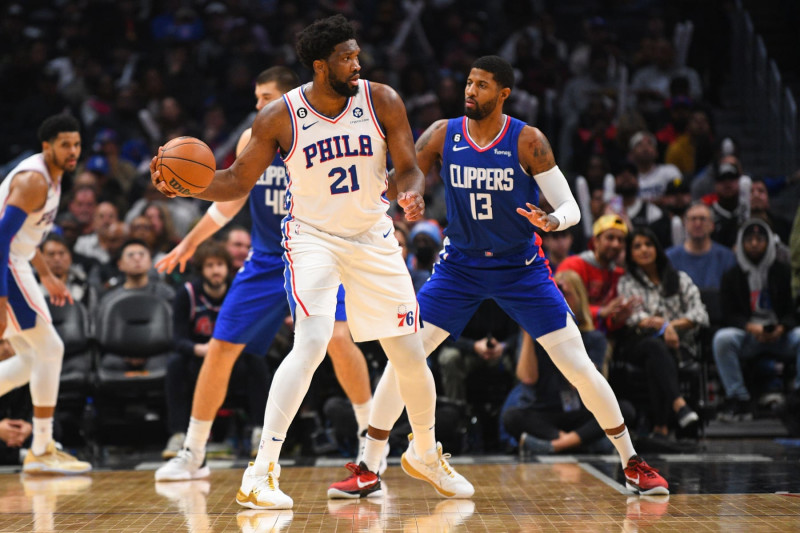 Joel Embiid and Paul George