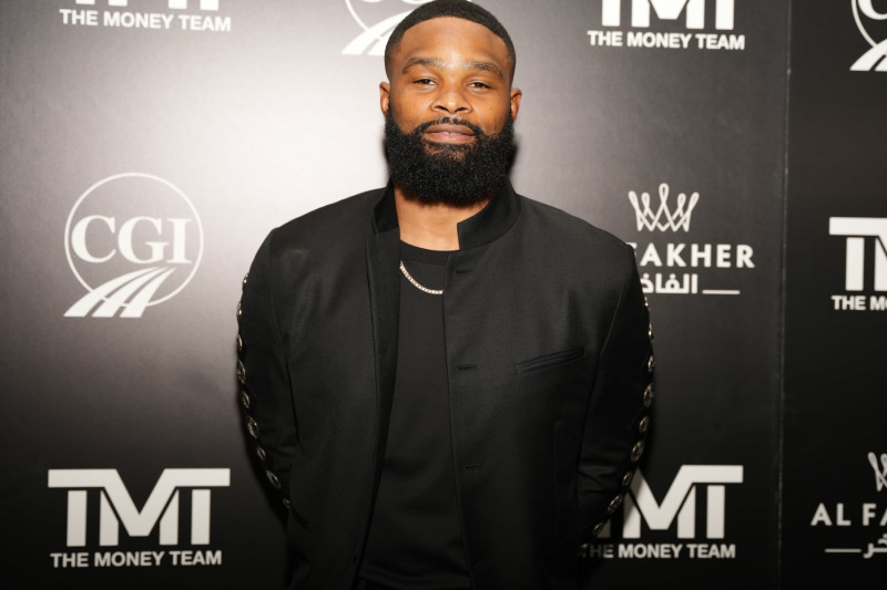 MIAMI BEACH, FLORIDA - FEBRUARY 24: Tyron Woodley attends Floyd Mayweather's birthday bash at The Gabriel Miami South Beach on February 24, 2022 in Miami Beach, Florida. (Photo by Mark Brown/Getty Images)