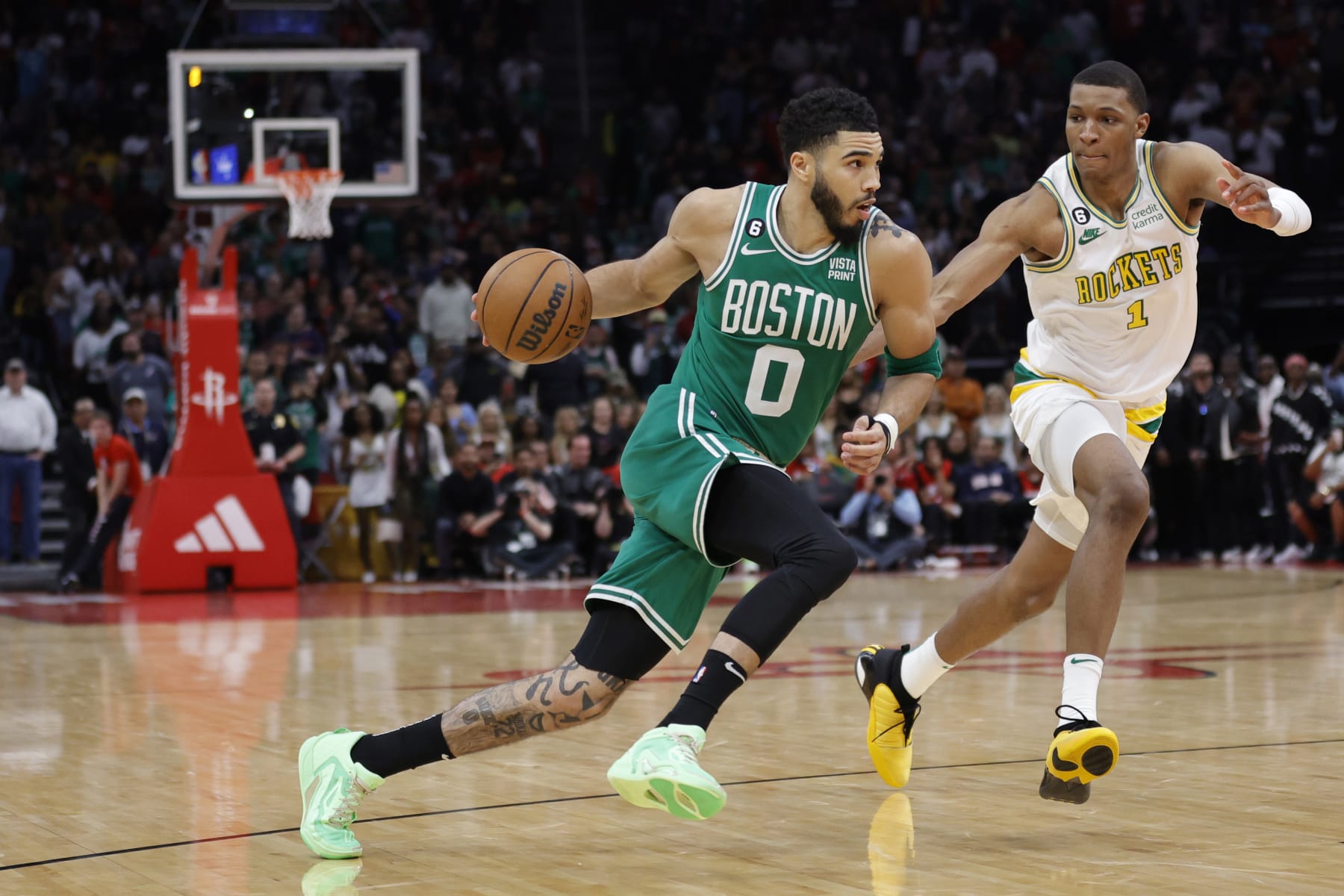 Video: Jayson Tatum Gives Jabari Smith Jr. Advice About Coping 