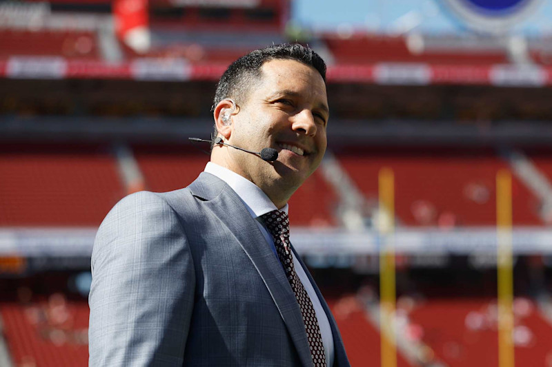 SANTA CLARA, CALIFORNIA - SEPTEMBER 09: ESPN analyst Adam Schefter looks on before the game between the San Francisco 49ers and the New York Jets at Levi's Stadium on September 09, 2024 in Santa Clara, California. (Photo by Lachlan Cunningham/Getty Images)