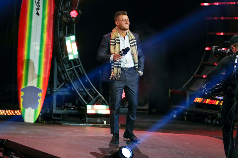 CLEVELAND, OH - JANUARY 26: MJF on the ramp during AEW Dynamite - Beach Break on January 26, 2022, at the Wolstein Center in Cleveland, OH. (Photo by Frank Jansky/Icon Sportswire via Getty Images)