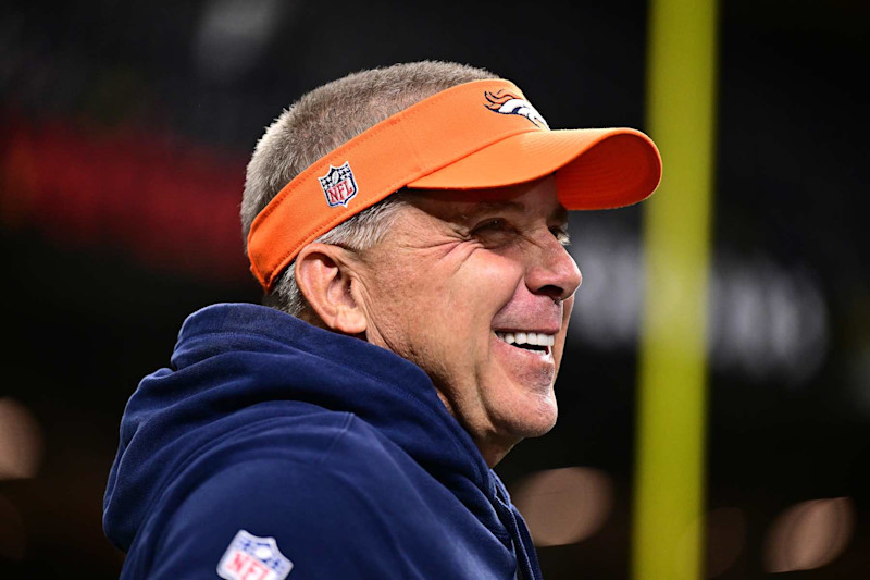 NEW ORLEANS, LOUISIANA - OCTOBER 17: Head coach Sean Payton of the Denver Broncos walks on the sideline prior to a game against the New Orleans Saints at Caesars Superdome on October 17, 2024 in New Orleans, Louisiana. (Photo by Gus Stark/Getty Images)