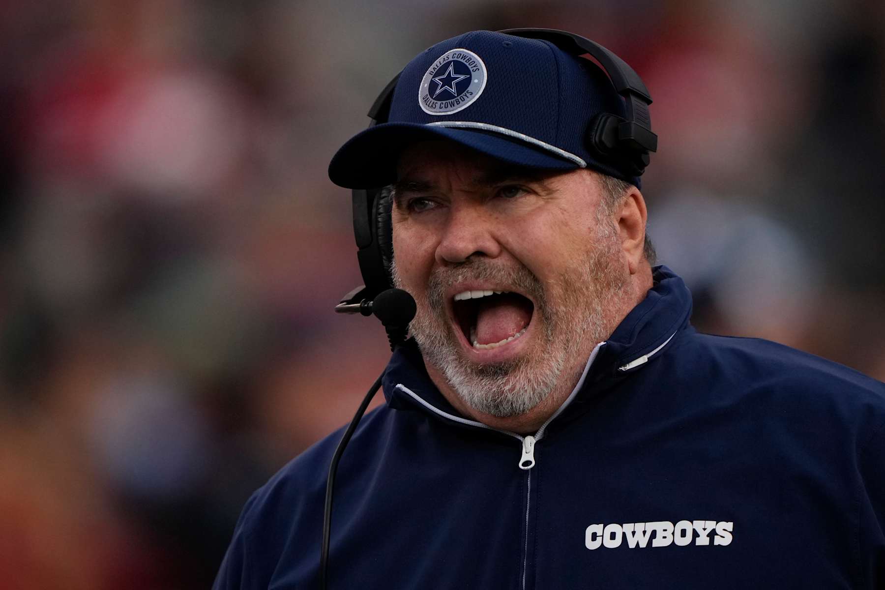 SANTA CLARA, CALIFORNIA - OCTOBER 27: Head coach Mike McCarthy of the Dallas Cowboys looks on prior to a game against the San Francisco 49ers at Levi's Stadium on October 27, 2024 in Santa Clara, California. (Photo by Thearon W. Henderson/Getty Images)
