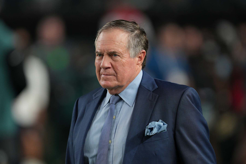 PHILADELPHIA, PA - SEPTEMBER 16: NFL analyst Bill Belichick looks on during the game between the Philadelphia Eagles and the Atlanta Falcons on September 15, 2024 at Lincoln Financial Field in Philadelphia, PA. (Photo by Andy Lewis/Icon Sportswire via Getty Images)