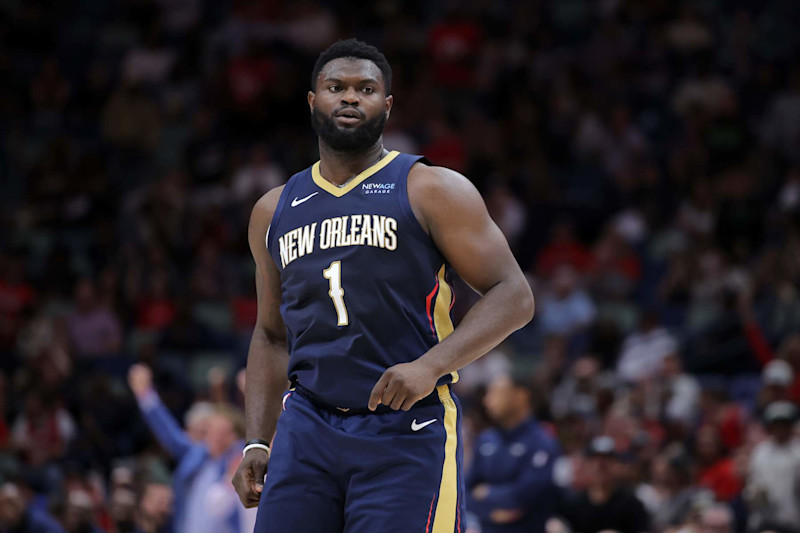 NEW ORLEANS, LOUISIANA - NOVEMBER 06: Zion Williamson #1 of the New Orleans Pelicans reacts against the Cleveland Cavaliers during the second half at the Smoothie King Center on November 06, 2024 in New Orleans, Louisiana. NOTE TO USER: User expressly acknowledges and agrees that, by downloading and or using this Photograph, user is consenting to the terms and conditions of the Getty Images License Agreement. (Photo by Jonathan Bachman/Getty Images)