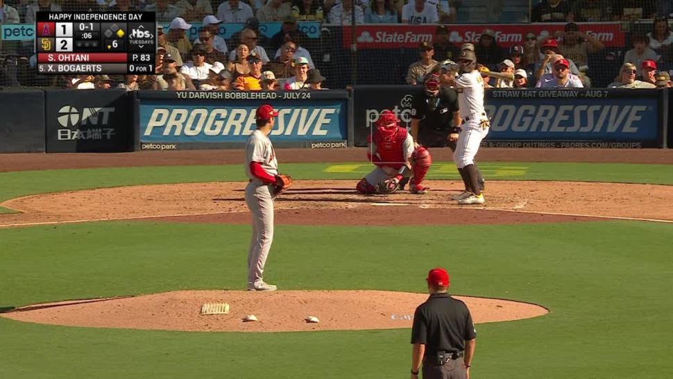 7/4/2023 LAA at SD Game-Used Baseball: 4th of July - Shohei Ohtani