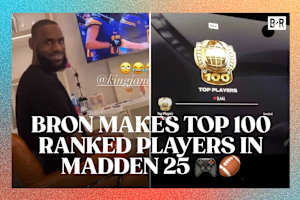Photo: Lakers' LeBron James Reveals He's Ranked Top 100 in Madden NFL 25 Video Game